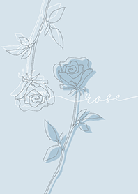 SIMPLE FLOWER -ICE BLUE ROSE-