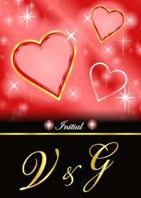 V&G -Initial-Love forecast-Red Heart