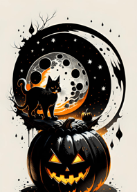 halloween cat 6C8474