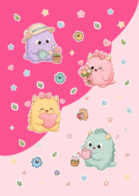 Cute monster Pink