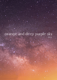治愈你的心✨橙色和深紫色的星空
