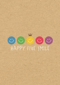 HAPPY CROWN SMILE 25 -5color KRAFT-