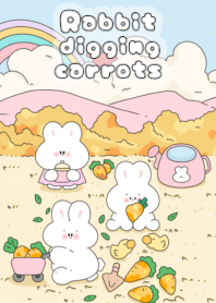 Rabbit digging carrots1