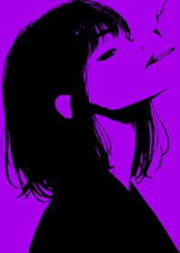 Monotone Girl | Neon Purple Cool#8