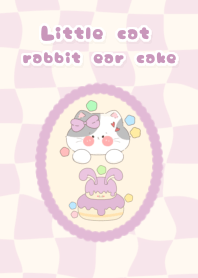 Little cat rabbit ear cake2