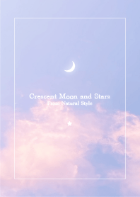 Crescent moon and stars #78