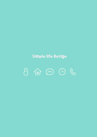 Simple life design -mint green-