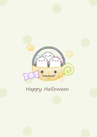 Shimaenaga and Pumpkin Bucket -green- 2