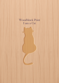 Woodblock Print Cat 47