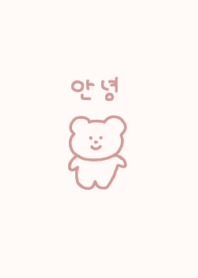 korea bear:)rosepink