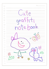 Cute graffiti notebook