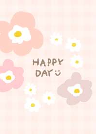 Cute Nordic Flowers Plaid30 from Japan