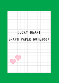 LUCKY HEART GRAPH PAPER-GREEN