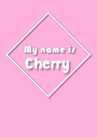Name Cherry Ver. Pink Style (English)