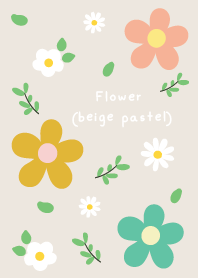 ดอกไม้พาสเทล(สีเบจ) 01