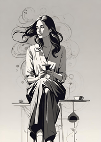 Leisurely coffee time   773240