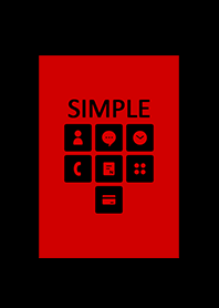 シンプル*レッド&ブラック