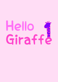 Hello Giraffe pink 19