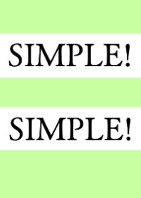 SIMPLE!SIMPLE!-LIGHT GREEN-BEIGEj