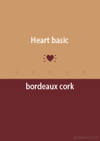 Heart basic ボルドー コルク