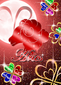 Aries -Clover Moon Red-