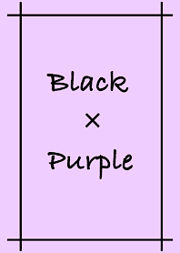 Simple Black × Purple -Purple