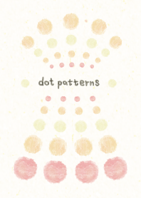 dot pattern6 - watercolor painting-