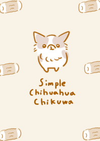 sederhana Chihuahua Chikuwa krem