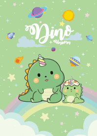 ไดโน ยูนิคอร์น รุ้งกาแล็กซี่ เขียวพาสเทล