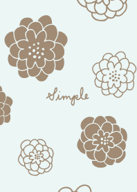 Northern Europe Brown flower25 Japan