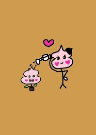 Stickfigure Kon-u chan.Simple flower.OB1