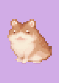 Hamster Pixel Art Theme  Purple 02