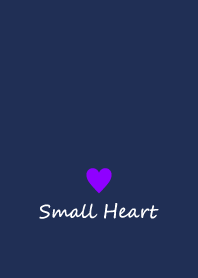 Small Heart *Navy Purple 22*