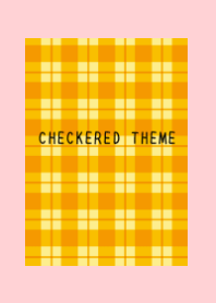ORANGE CHECKERED THEME-PINK