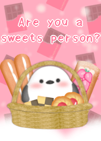 シマエナガです♡ピンク色お菓子の着せ替え
