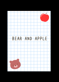 BEAR AND APPLE GRAPH PAPERj-BLACK