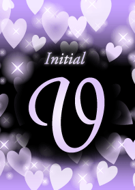 V-Initial-heart- Purple&black