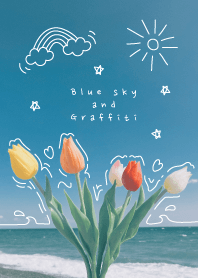 Blue sky and graffiti_10