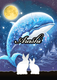 Arashi Beautiful rabbit & whale