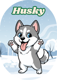 The Amusing Husky (B/W 02)