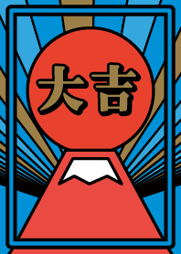 Sunrise/Lucky Mt.Fuji/ Blue x Red