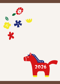 Smiling Horse01 on brown