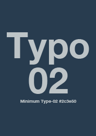 Minimum Typo-02(#2c3e50)