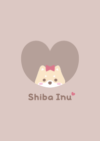 Shiba Inu2 Ribbon [brown]