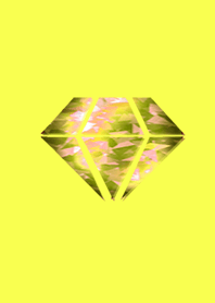 Golden gold color diamond