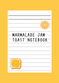 MARMALADE JAM TOAST NOTEBOOK-ORANGEj