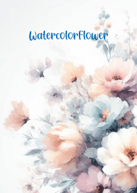 Watercolor-White Flower 99