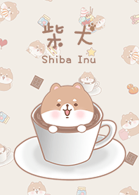 misty cat-Shiba Inu coffee beige