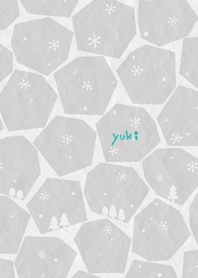 snow and tree(gray)@winter