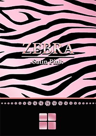 Zebra pattern Satin pink